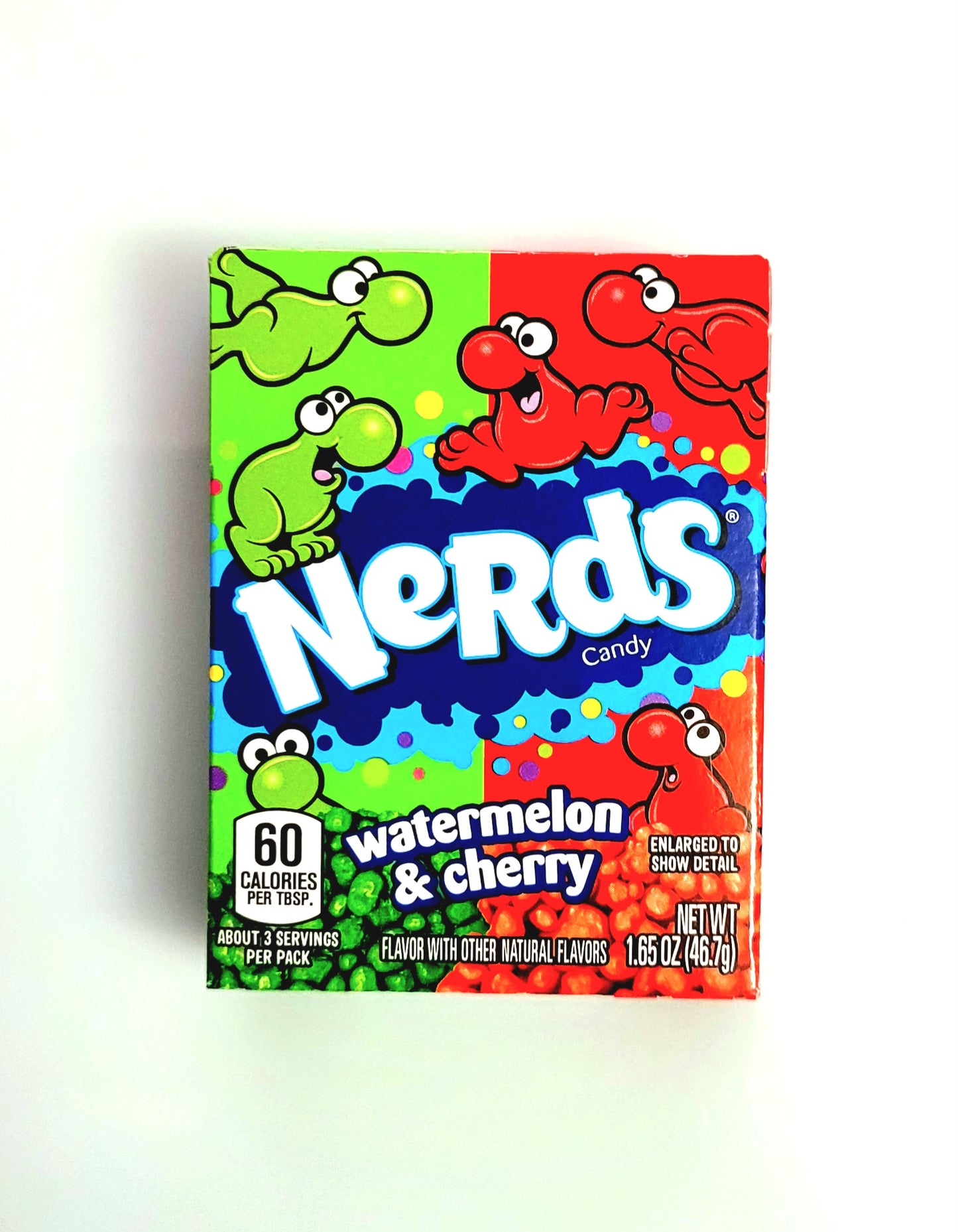 Nerds Candy Watermelon & Cherry 46,7g  ( 4,17€/100g )