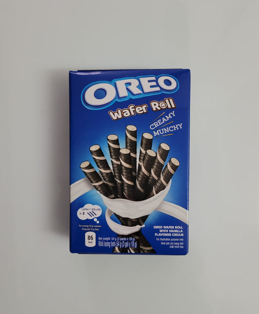 Oreo Wafer Roll Creamy Munchy ( 3x18g ) mit Vanillegeschmack 100g/3,90€