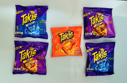 🔥 5x 28.4g Takis 🔥 Takis Blue Heat, Takis Feugo, Takis Intense Nacho.