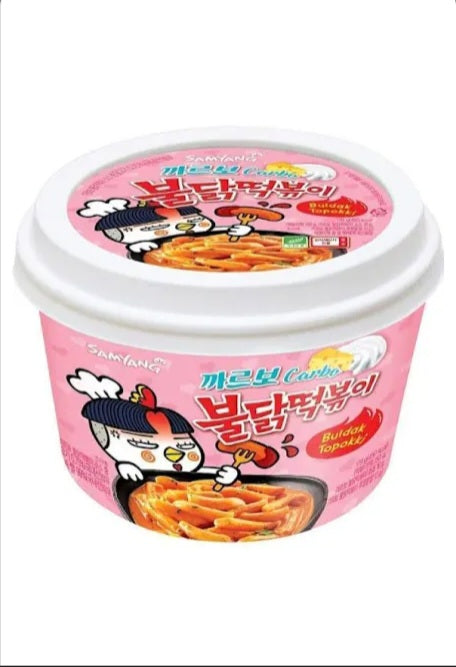 Samyang Buldak Hot Chicken Carbonara Topokki 179g (100g/2,50€)