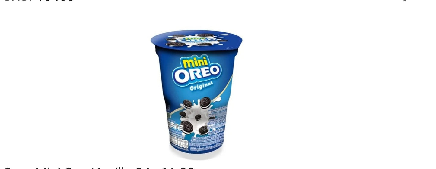 Oreo mini Cup Vanille 61,3g (100g/3,18€)