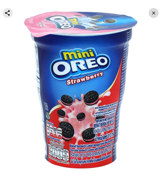 Oreo mini Cup Strawberry 61,3g (100g/3,18€)