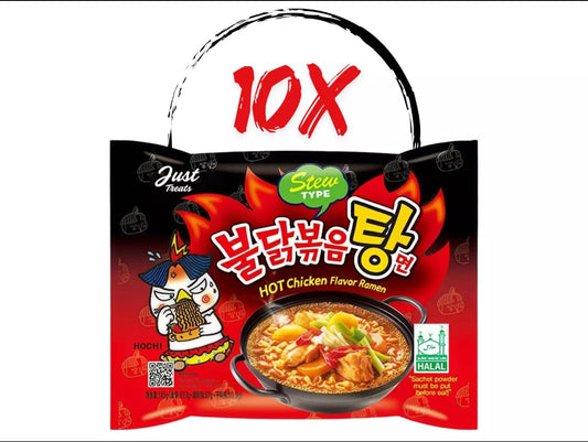 10× Buldak Instant Nudeln Stew Type. 10x 140g Samyang Spicy Chicken Halal