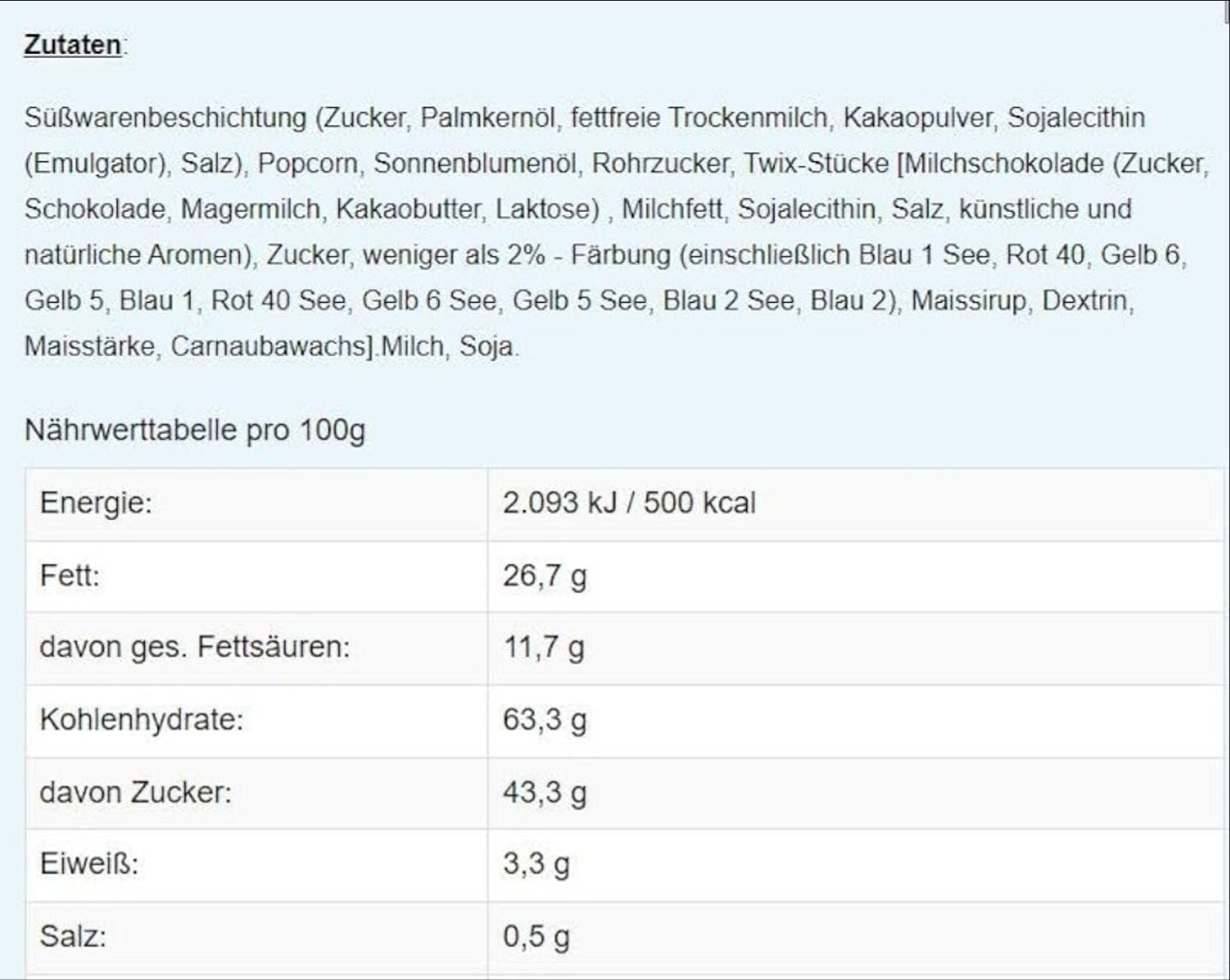 Candy Pop Twix Popcorn 28g - Amerikanische Süßigkeiten Popcorn